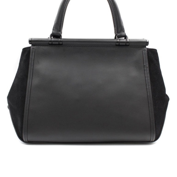 NWT Coach Drifter Carryall Top Handle in Mixed Leather Black/Suede - Picture 2 of 9